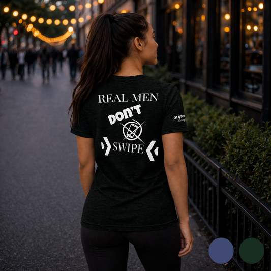 Real men don't swipe - T-Shirt (Dark Edition)