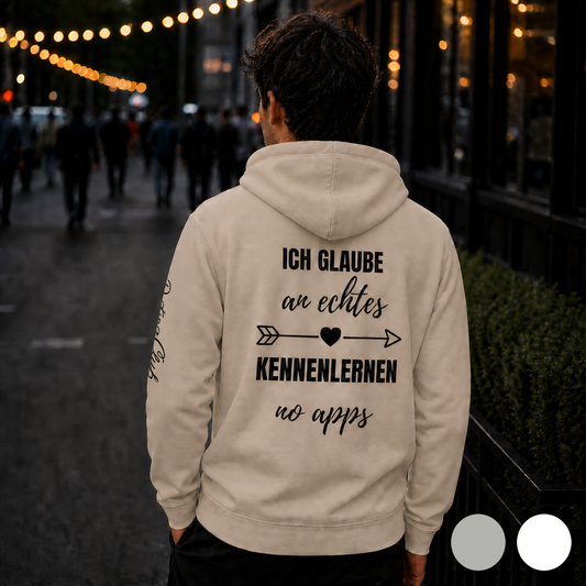 Ich glaube an echtes Kennenlernen - Hoodie (Light Edition)