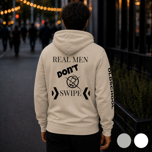 Real men don't swipe - Basic Hoodie (Light Edition)