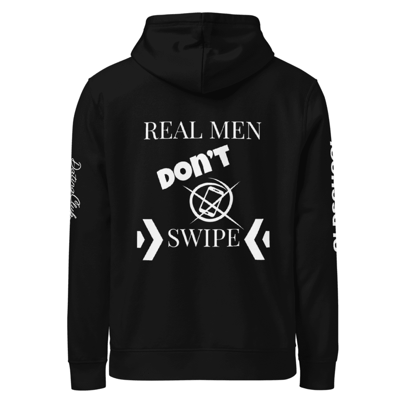 Real men don't swipe - Basic Hoodie (Dark Edition)