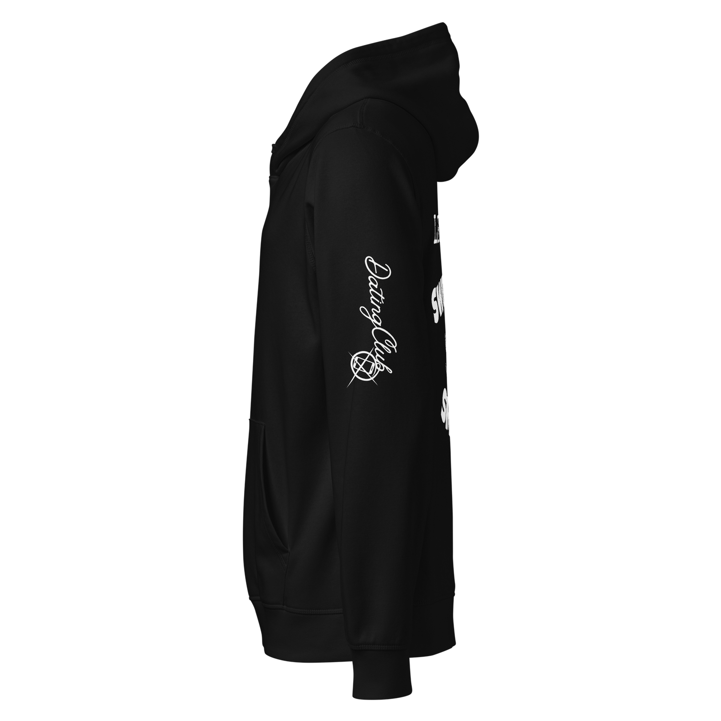 Less swiping more smiling - Basic Hoodie (Dark Edition)