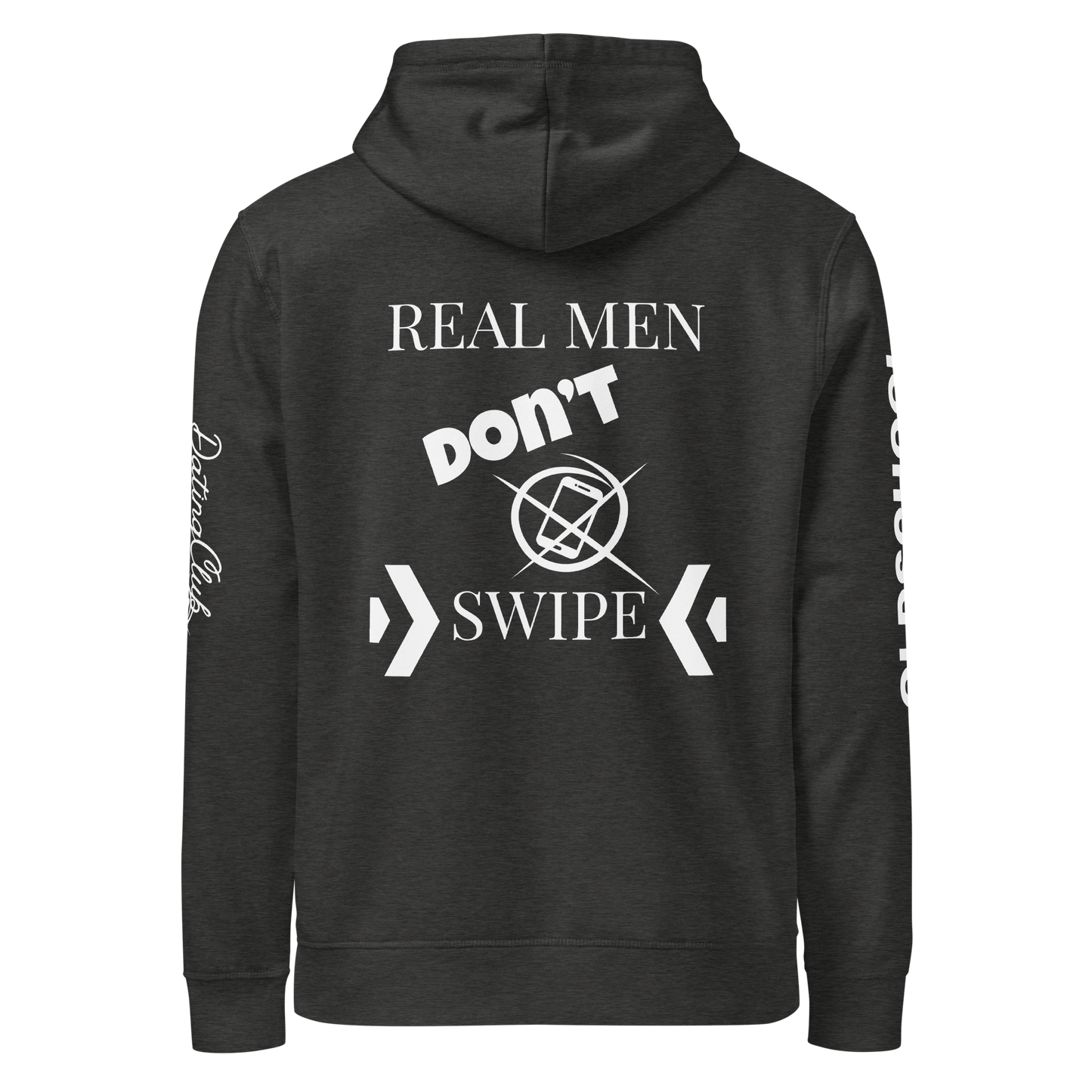 Real men don't swipe - Basic Hoodie (Dark Edition)