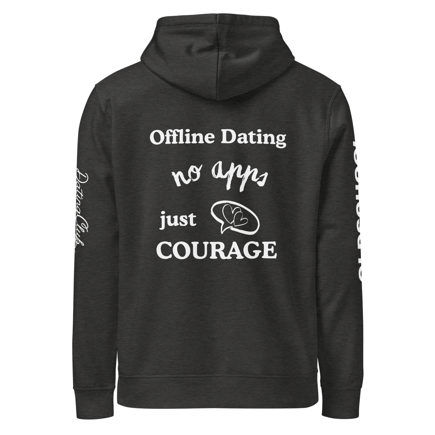 Offline Dating no apps just courage - Basic Hoodie (Dark Edition)