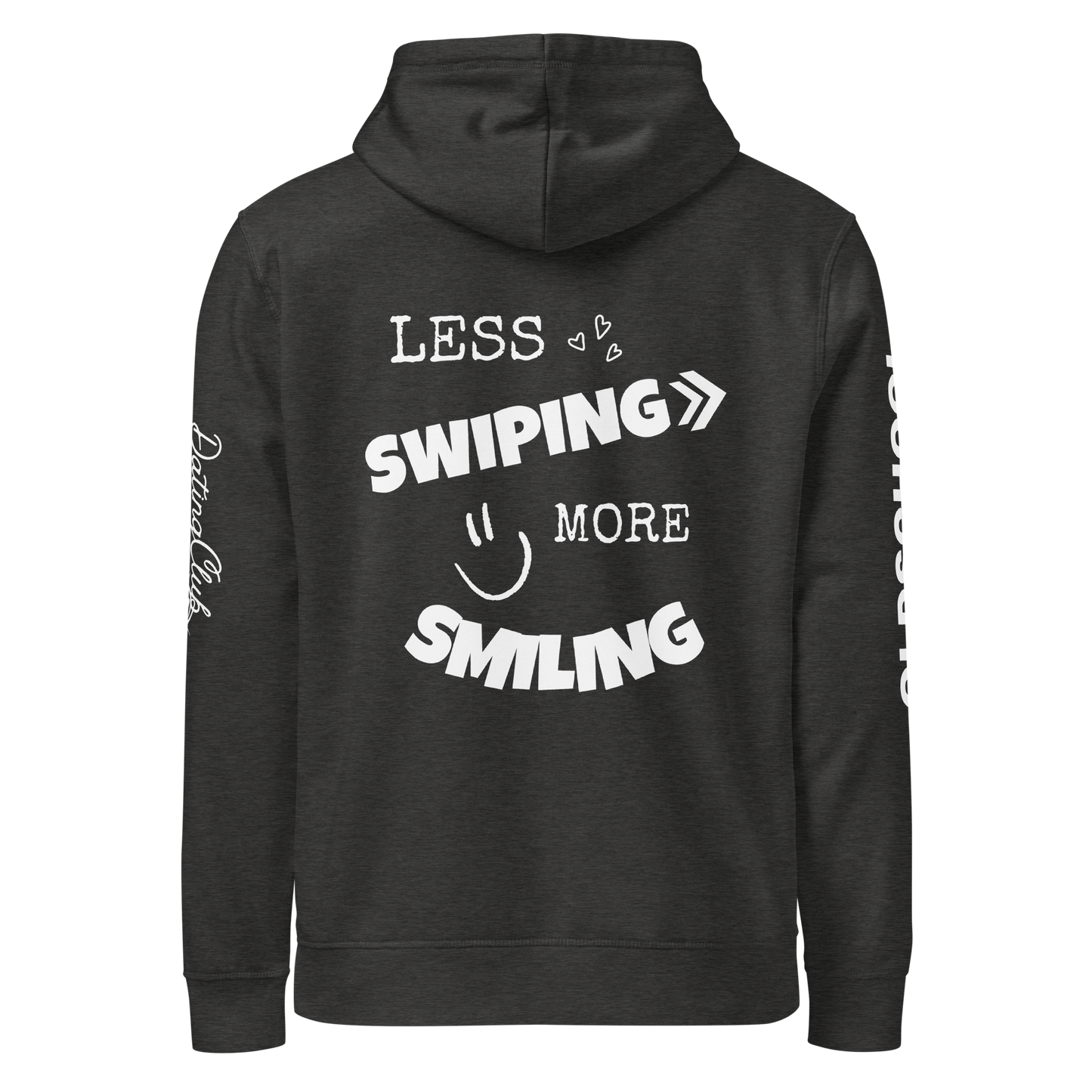 Less swiping more smiling - Basic Hoodie (Dark Edition)