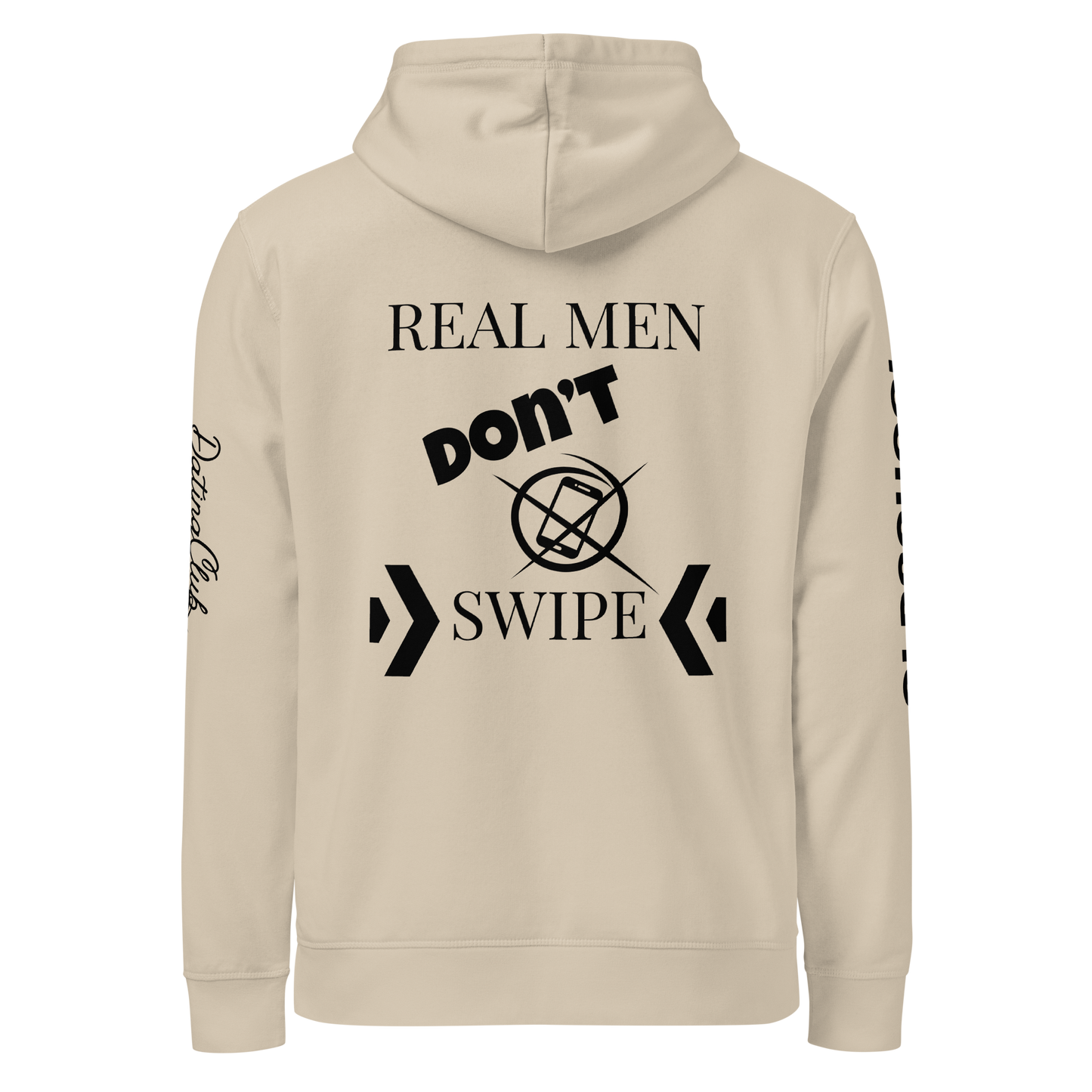 Real men don't swipe - Basic Hoodie (Light Edition)
