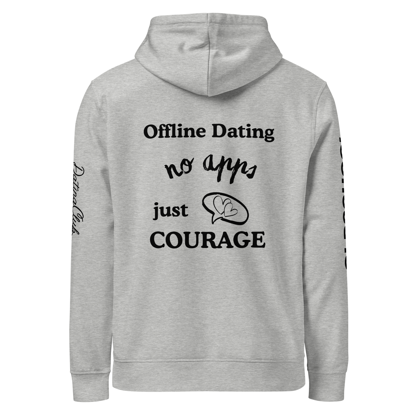 Offline Dating no apps just courage - Basic Hoodie (Light Edition)