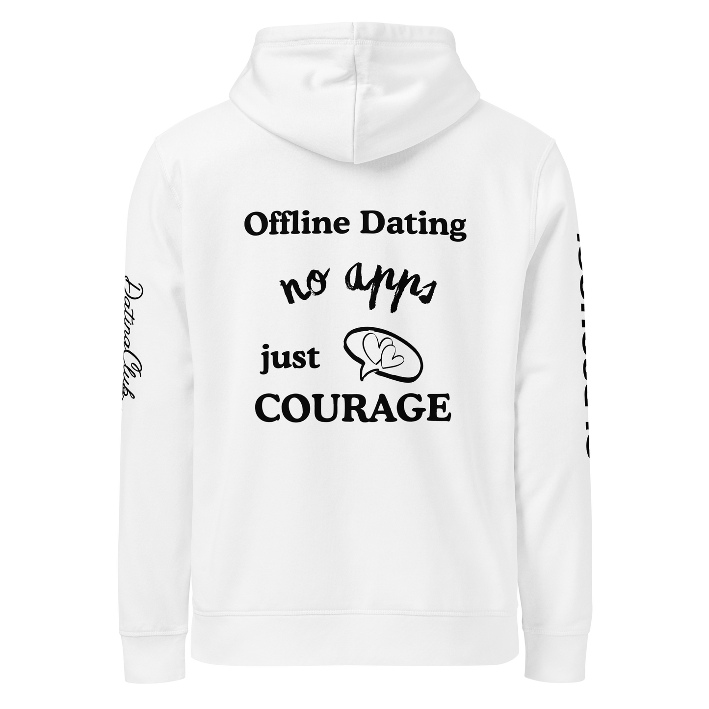 Offline Dating no apps just courage - Basic Hoodie (Light Edition)