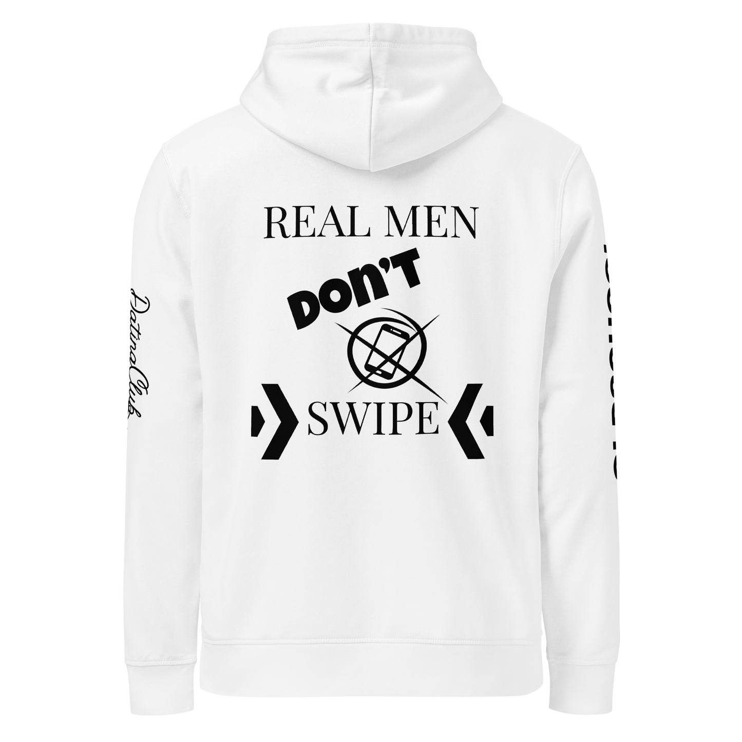 Real men don't swipe - Basic Hoodie (Light Edition)